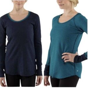 Lululemon Open Your Heart Long Sleeve Heathered Ink
Classic Stripe Top